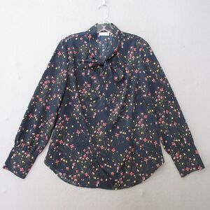Untuckit for Her Top‎ Blouse  Large Floral Lynn Tie Neck Career Office